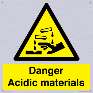 WN16549: Danger Acidic materials