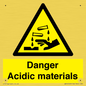 WN16549: Danger Acidic materials