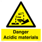 WN16549: Danger Acidic materials