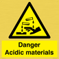 WN16549: Danger Acidic materials