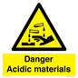 WN16549: Danger Acidic materials