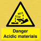 WN16549: Danger Acidic materials