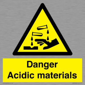 WN16549: Danger Acidic materials