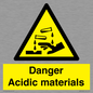 WN16549: Danger Acidic materials