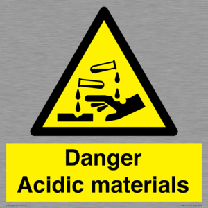 WN16549: Danger Acidic materials