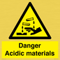 WN16549: Danger Acidic materials