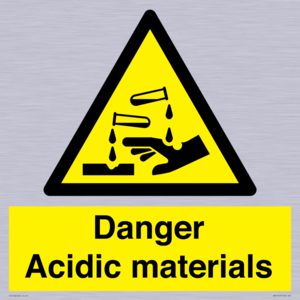 WN16549: Danger Acidic materials