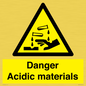WN16549: Danger Acidic materials