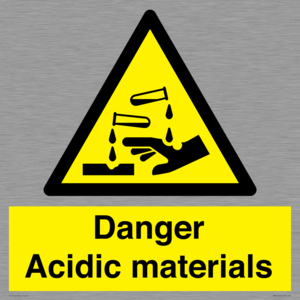 WN16549: Danger Acidic materials
