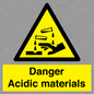 WN16549: Danger Acidic materials