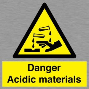 WN16549: Danger Acidic materials