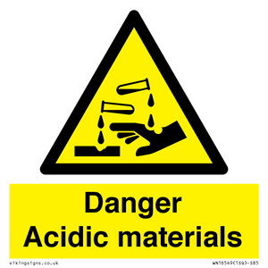 WN16549: Danger Acidic materials