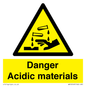 WN16549: Danger Acidic materials