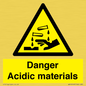 WN16549: Danger Acidic materials