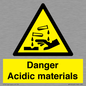 WN16549: Danger Acidic materials