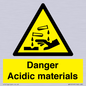 WN16549: Danger Acidic materials