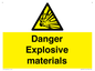 WN16551: Danger Explosive materials