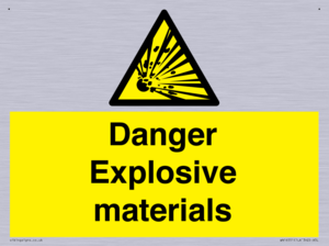 WN16551: Danger Explosive materials