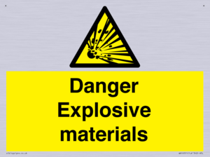 WN16551: Danger Explosive materials