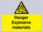 WN16551: Danger Explosive materials