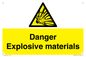WN16551: Danger Explosive materials