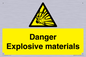 WN16551: Danger Explosive materials