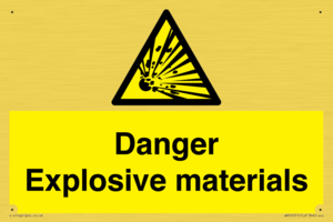 WN16551: Danger Explosive materials