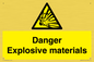 WN16551: Danger Explosive materials