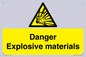WN16551: Danger Explosive materials