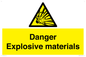 WN16551: Danger Explosive materials