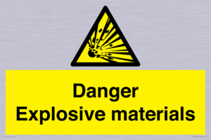WN16551: Danger Explosive materials