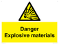 WN16551: Danger Explosive materials