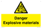 WN16551: Danger Explosive materials