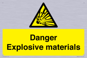 WN16551: Danger Explosive materials