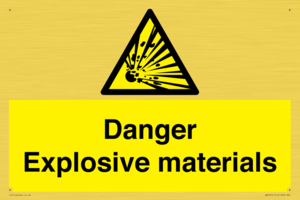 WN16551: Danger Explosive materials