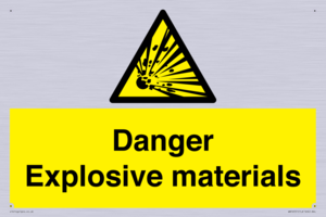 WN16551: Danger Explosive materials