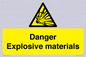 WN16551: Danger Explosive materials