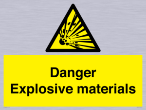 WN16551: Danger Explosive materials