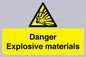 WN16551: Danger Explosive materials