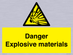 WN16551: Danger Explosive materials