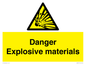 WN16551: Danger Explosive materials