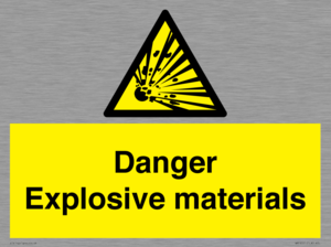 WN16551: Danger Explosive materials
