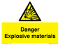 WN16551: Danger Explosive materials