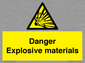 WN16551: Danger Explosive materials