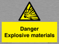 WN16551: Danger Explosive materials