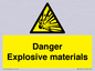 WN16551: Danger Explosive materials