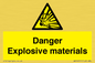 WN16551: Danger Explosive materials