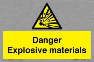 WN16551: Danger Explosive materials