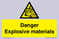 WN16551: Danger Explosive materials