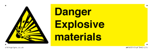 WN16551: Danger Explosive materials